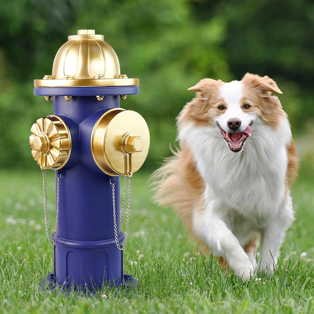Realistic Large Blue Fire Hydrant - Halloween Home Decor & Outdoor Decor, Fit Patio Resin Craft Ornament - Daisan Mart
