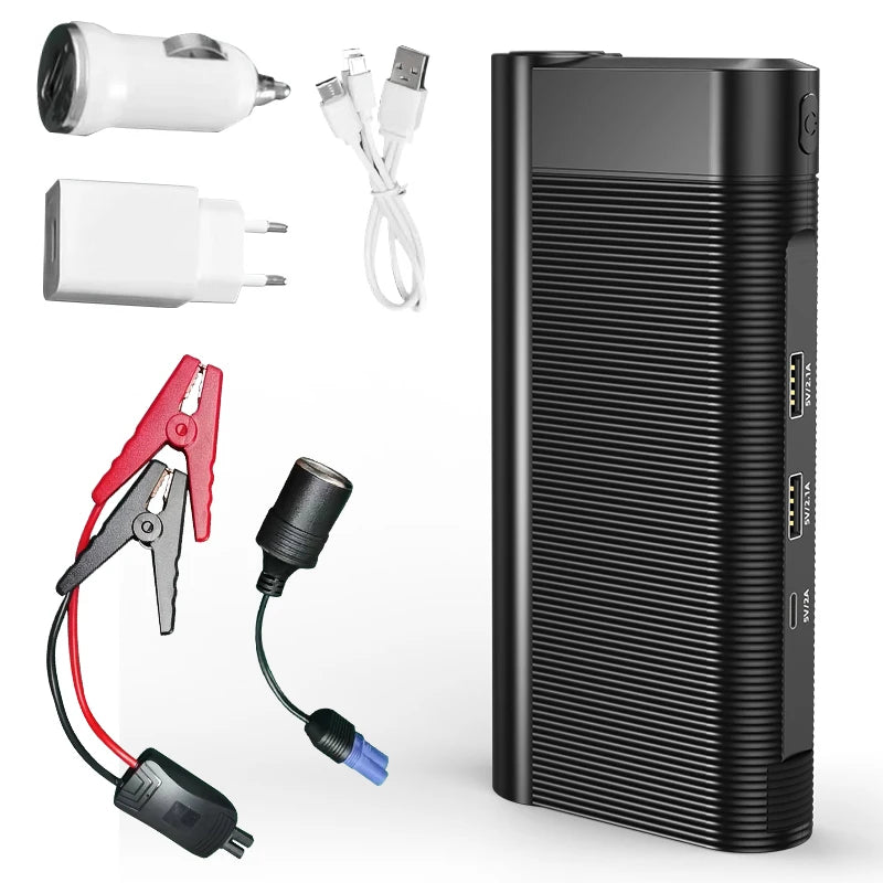 12V 600A Multi-function Car Battery Booster Kit with LED Light