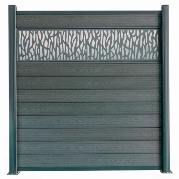 Wood plastic composite outdoor fence panels 