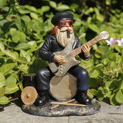 Gnome-Shaped Resin Statue Musician Figurine for Garden & Outdoor Christmas Display Painted Animal Anime Theme