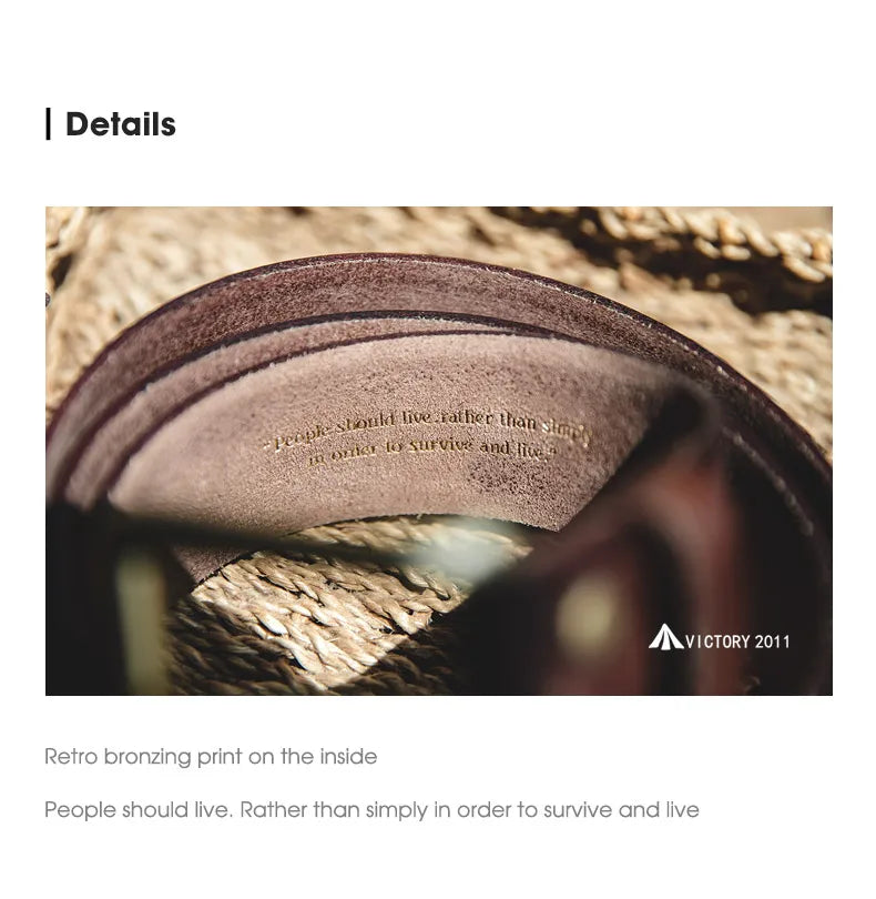 Thắt Lưng Da Bò Cao Cấp Maden Vintage Cho Nam Nữ