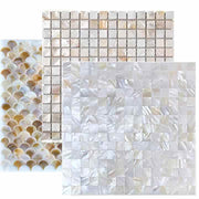 Seamless super white natural seashell mosaic tightly combined TV background wall porch interior decoration environmental wall 