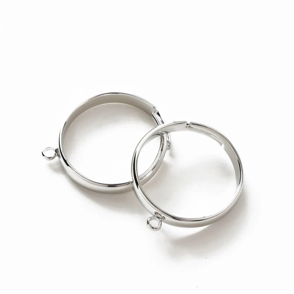 Set of 4 18K gold plated rings, handmade DIY accessories