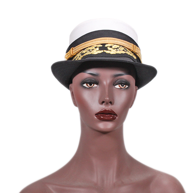 Mũ Đa giới tính Chất lượng cao, Tùy chỉnh, Có thể điều chỉnh, Màu Trắng & Xanh Navy, Thêu 3D, Dùng cho các hoạt động Ngoài trời, Thể thao, Công sở, Bãi biển, Tiệc tùng và Cosplay - Daisan Mart