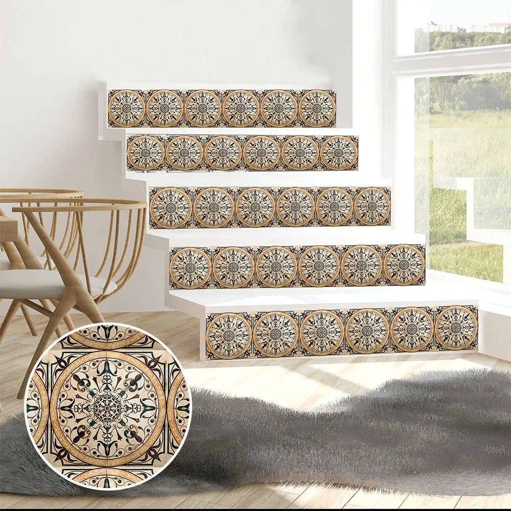 10 Pieces PVC Blue Gray Brick Wall Stickers