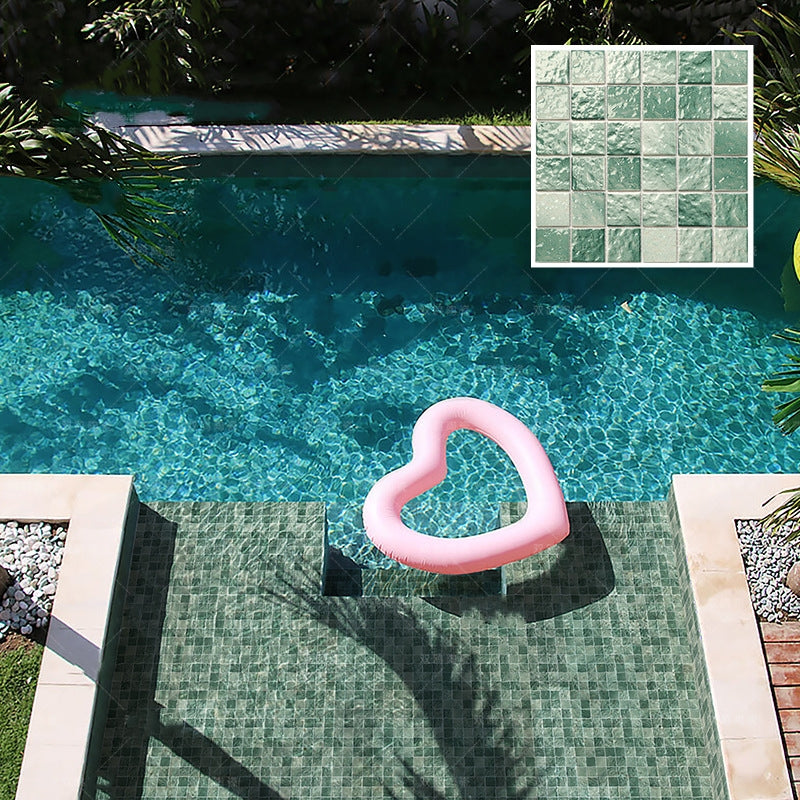 Centurymosaic Green Blue Square Swimming Pool Mosaic Tiles