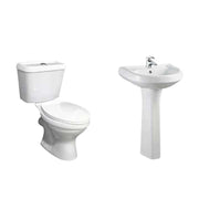 Cheap white ceramic bathroom sink set Medyag 