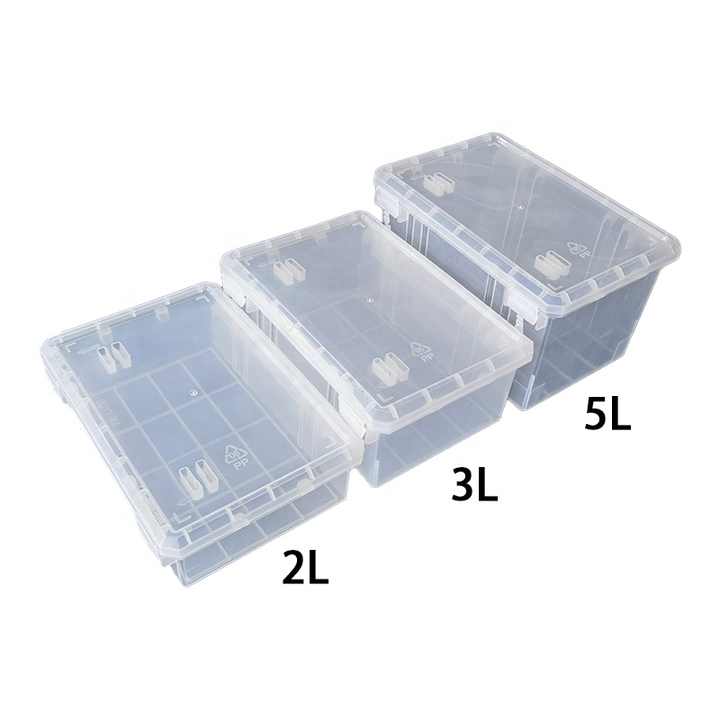 Custom High-end Transparent Plastic Storage Box Transparent PP Box High-end Transparent Plastic Box Packaging High-end Storage Box Box 