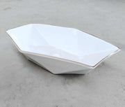European style Chaozhou diamond shaped ceramic wash basin design for dining room
