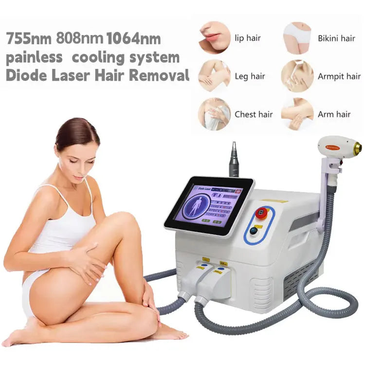 2025 Professional 2 in 1 Laser Hair Removal Machine Picosecond Q Switch ND YAG 1064NM Tattoo Removal 3 Waves Device