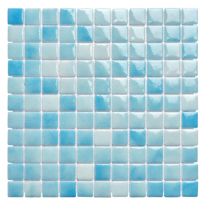 Modern luxury square swimming pool wall tiles 4mm thick green orange multi-color for villa wall cladding 