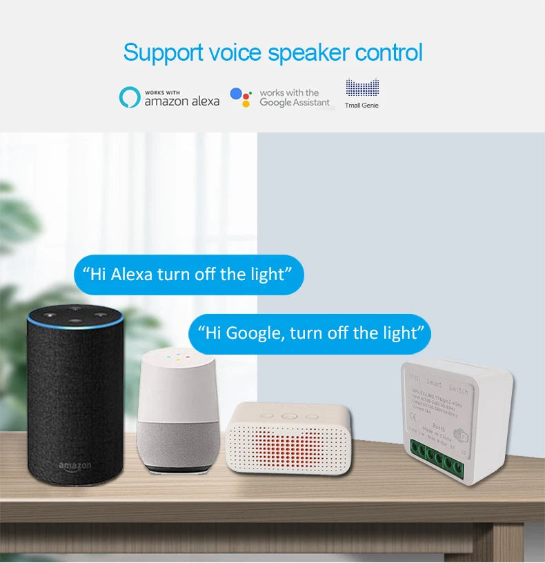 Công Tắc Thông Minh Tuya WIFI Mini 1 Kênh 16A