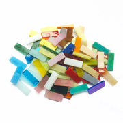 Thanh Mosaic Kính Tái Chế 7x21mm Trang Trí DIY 1000g