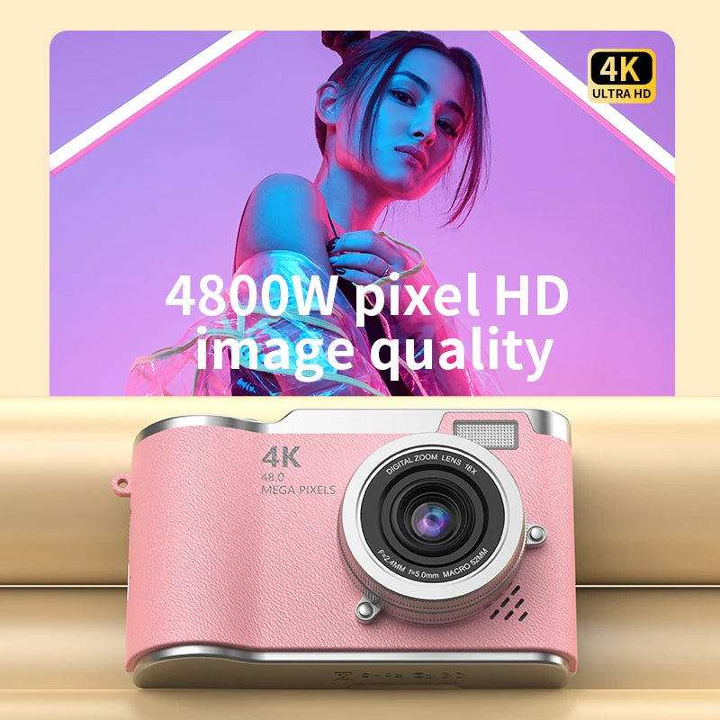 Máy Ảnh Trẻ Em 4K Mini HD Màn Hình Xoay 2025