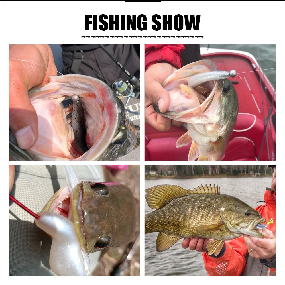 Rosewood Jerk Shad TPR Floating Soft Bait Fishing Lure Drop Shot Jerk Bait Minnow Use Jighead For Sea Fishing Perch Zander Bass