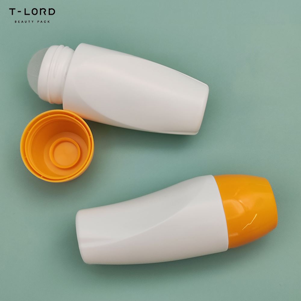 80ml empty PP plastic bottle/jar with tight lid for deodorant and cosmetics 