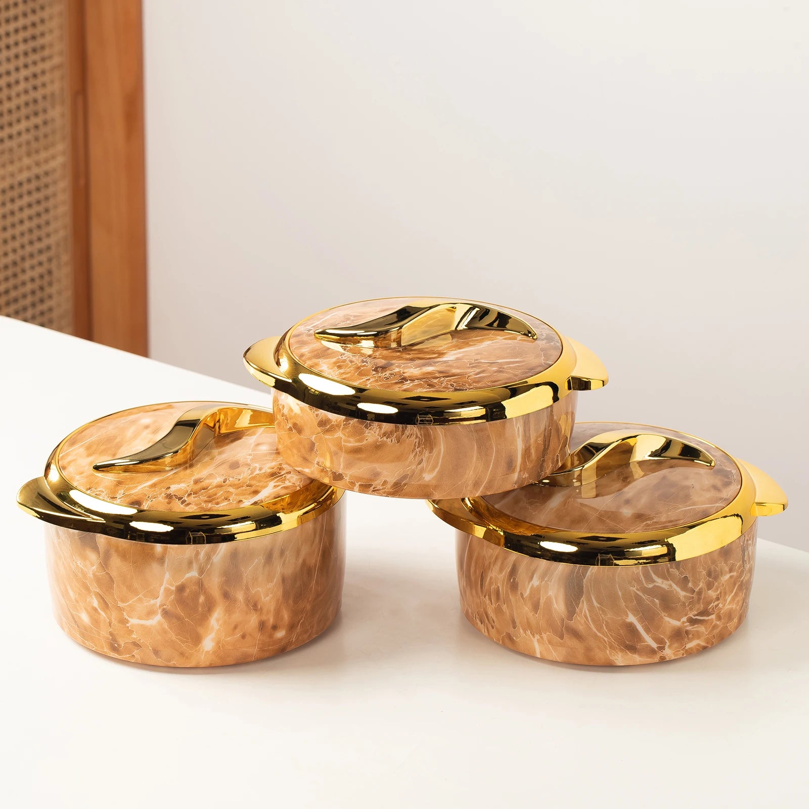 Bộ 3 Nồi Giữ Nhiệt Inox Cao Cấp - Giao Nhanh Từ Mỹ