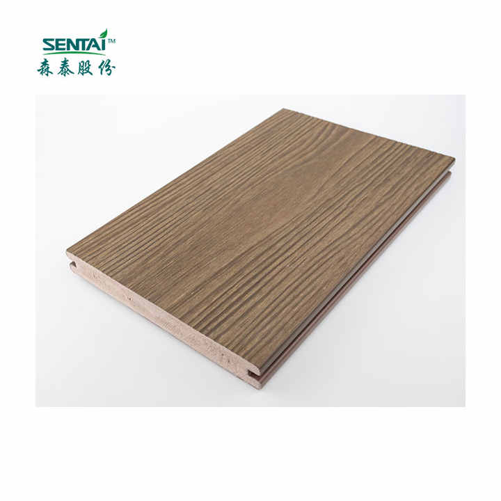 190*24mm outdoor fireproof anti-slip foam PVC floor board ASA-pvc composite floor board Outdoor solid PVC floor board THM116 