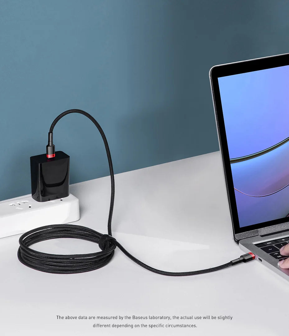 Cáp Sạc Nhanh Baseus 100W USB-C Cho iPhone & Macbook - Daisan Mart