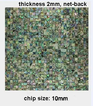 Square Abalone Mother of Pearl Mosaic Tile Shell Mosaic Interior Wall Kitchen Backsplash Tabletop Carpet Veneer - Daisan Mart