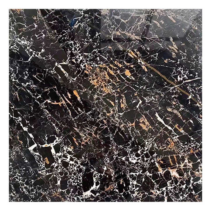 Factory Supply Dark Marble Pattern Ceramic Tiles Porcelain Floor Tiles 80x80 Faux Marble Floor Tiles For Living Room Black