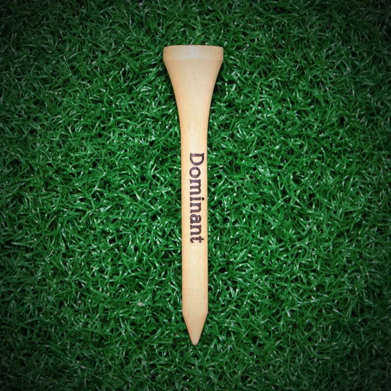 Maple Golf Wood Tee - Printed Brand Logo