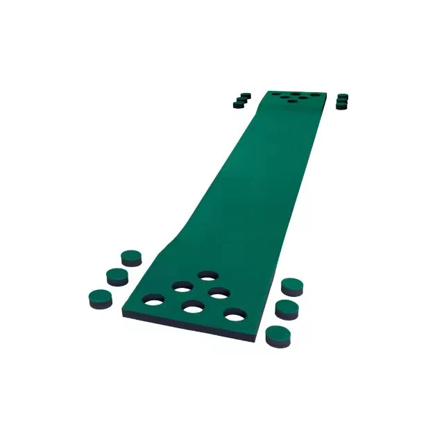 12 Hole Mini Golf Practice Mat - Indoor Green Putting Mat