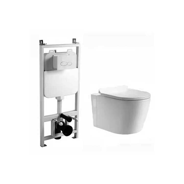 Medyag concealed toilet P-trap concealed cistern Back to Hidden wall-hung ceramic toilet 