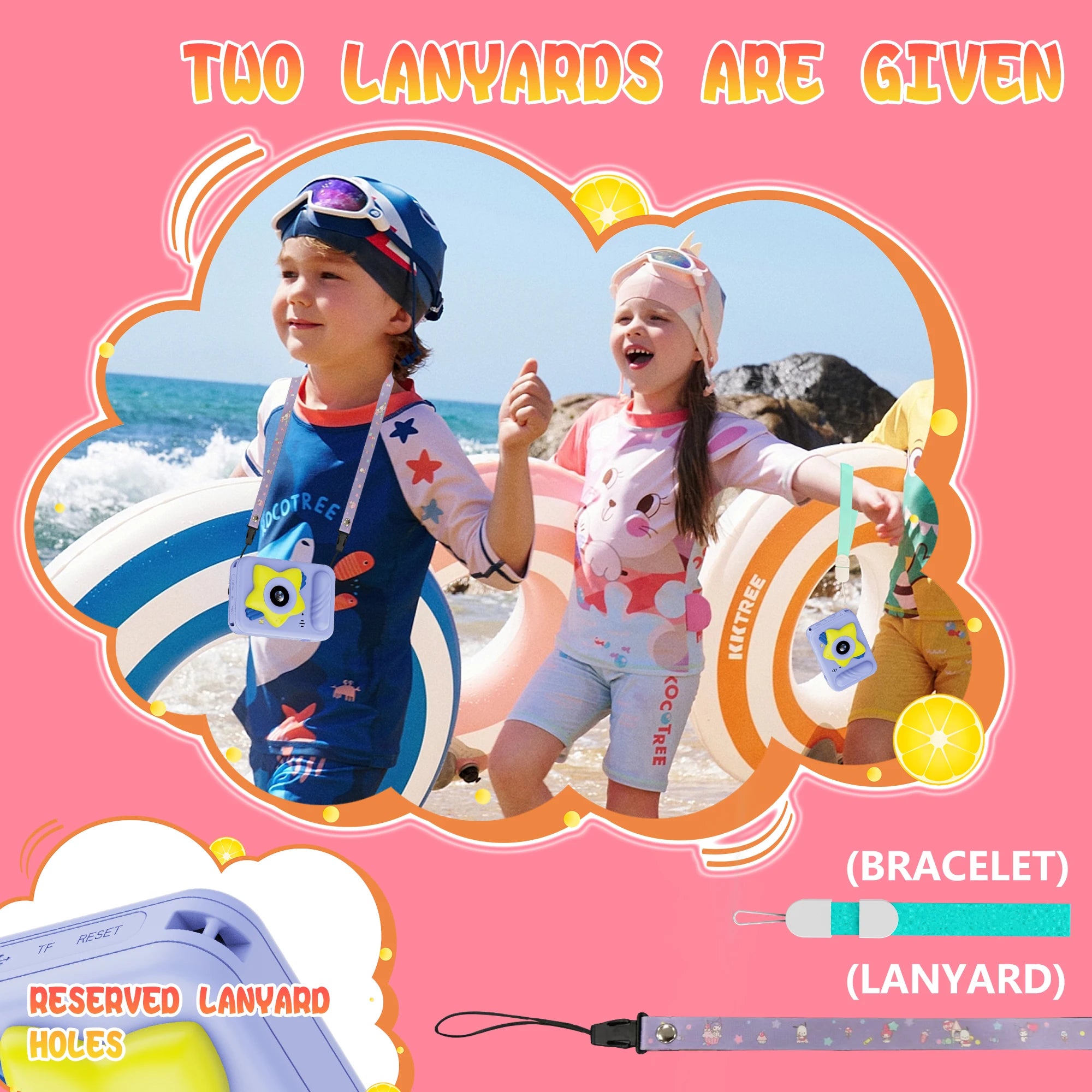 IP68 Waterproof Multi-Mode HD 1080P Camera for Kids