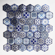 Traditional Chinese style 4mm thick metal kitchen wall tiles for interior wall decoration of living room bathroom 