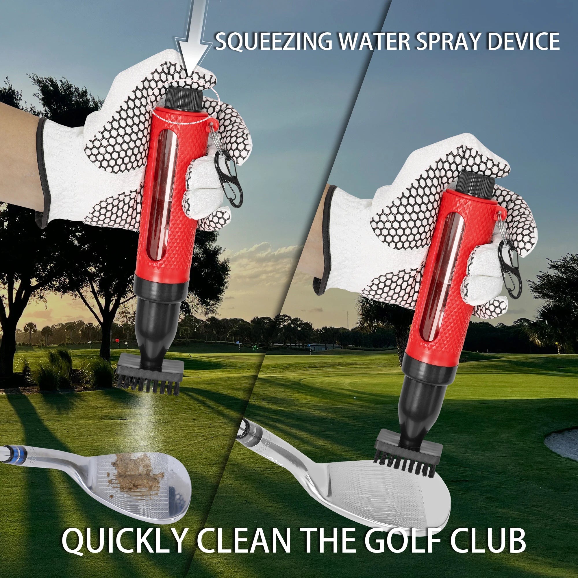 Pro Professional Red PVC Golf Club Cleaner