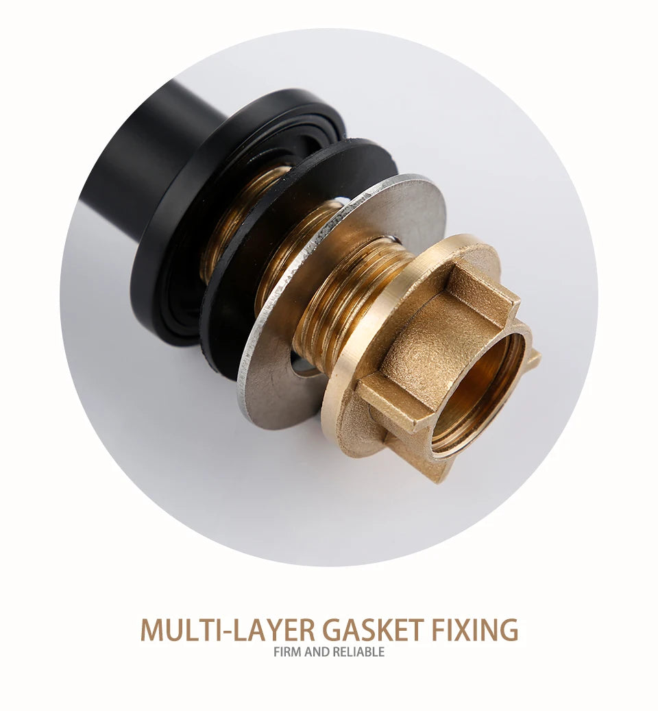 Bagnolux Solid Brass Countertop Mat Black Basin Faucet Bathroom Accessories Cold Water Single Lever Faucet