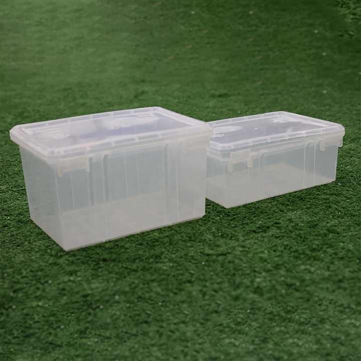 Custom Hinged Clear Plastic Containers Plastic Packaging Supplies Storage Boxes and Bins