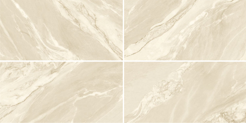 Full Body Ceramic Tiles With Iridescent Gold Glaze And Marble Grain