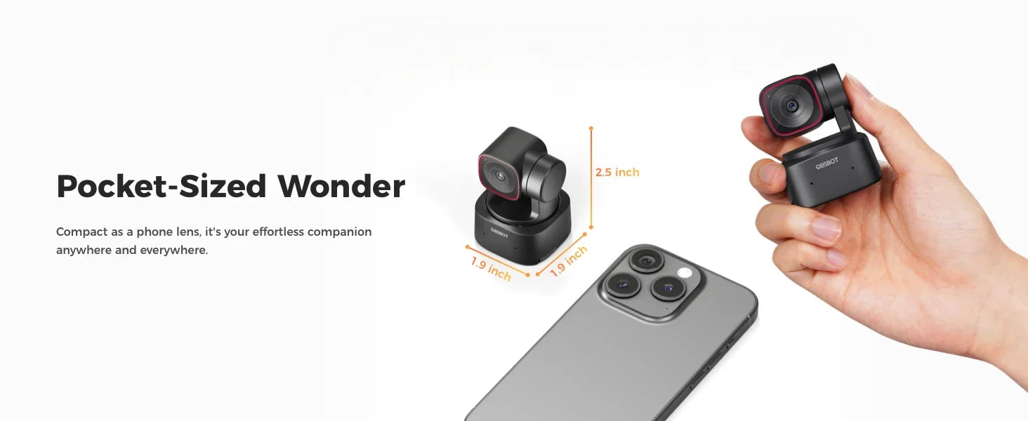 OBSBOT Tiny 2 Lite - 4K HDR 60FPS AI Camera For Conferences