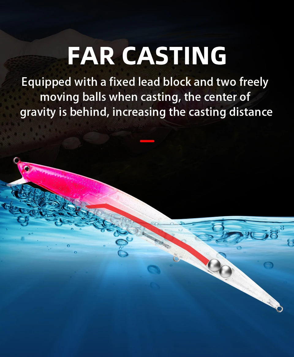 Mồi Câu Cá BEARKING PRO 175mm Nổi Chuyên Nghiệp