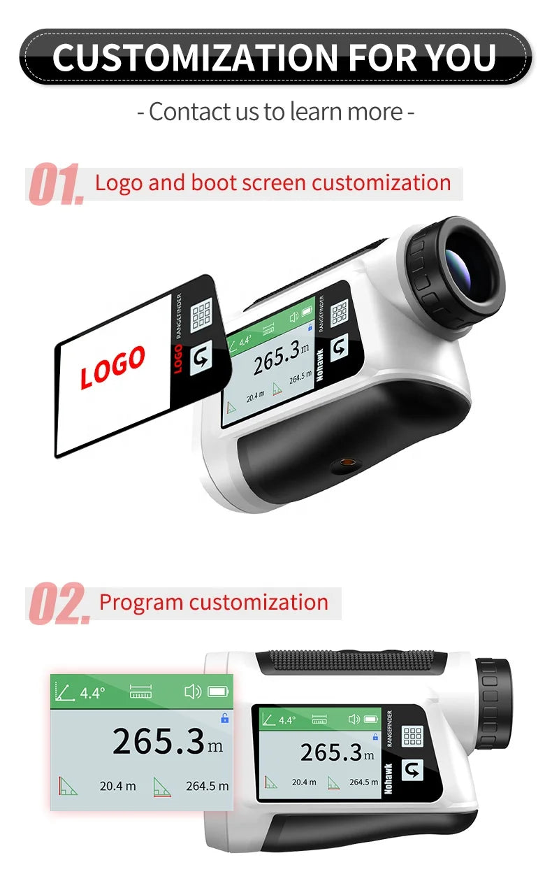 600m Golf Laser Rangefinder with Slope