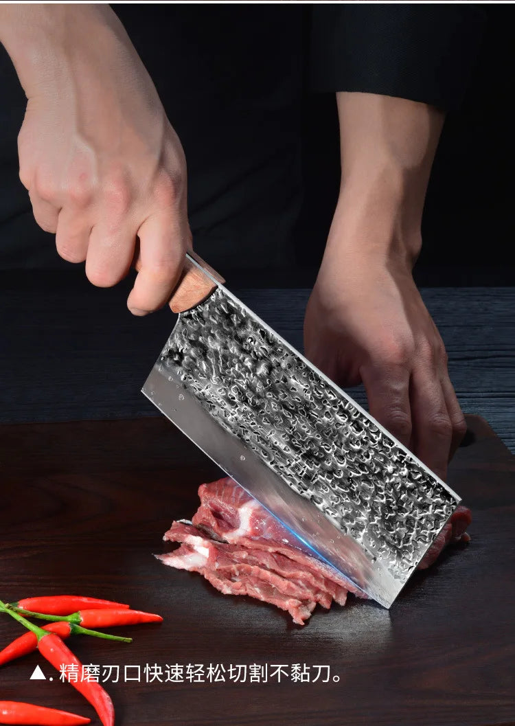 Hand Forged Sharp Stainless Steel Kitchen Knife 5Cr15mov