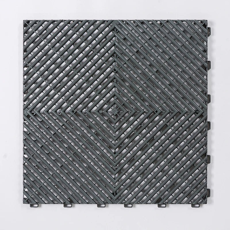 Modular Vented Floor Tiles for Garage Workshop - Anti-Slip Surface, Quick Drain Design - Daisan Mart