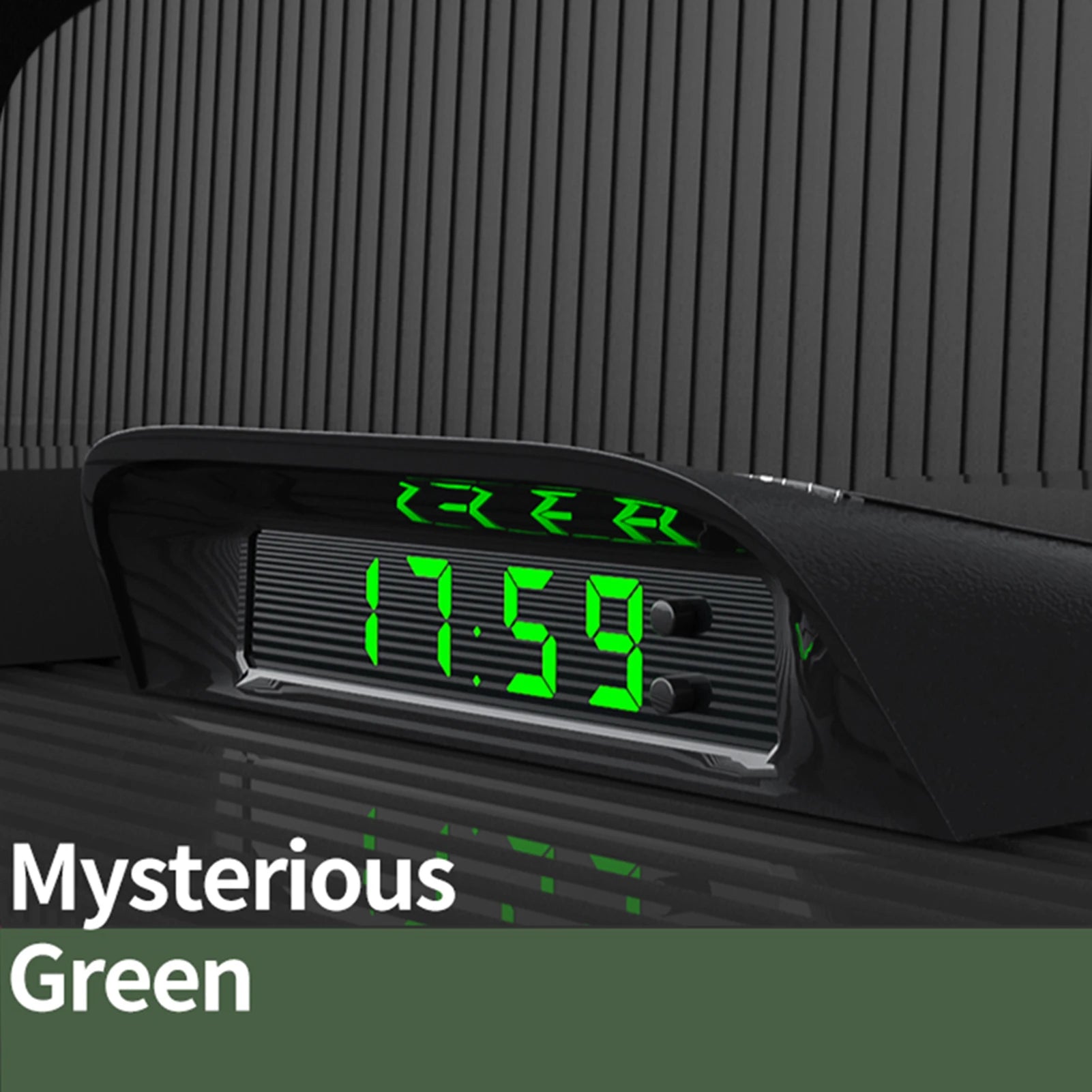 Đồng Hồ Dán Taplo Ô Tô Năng Lượng Mặt Trời Đa Năng