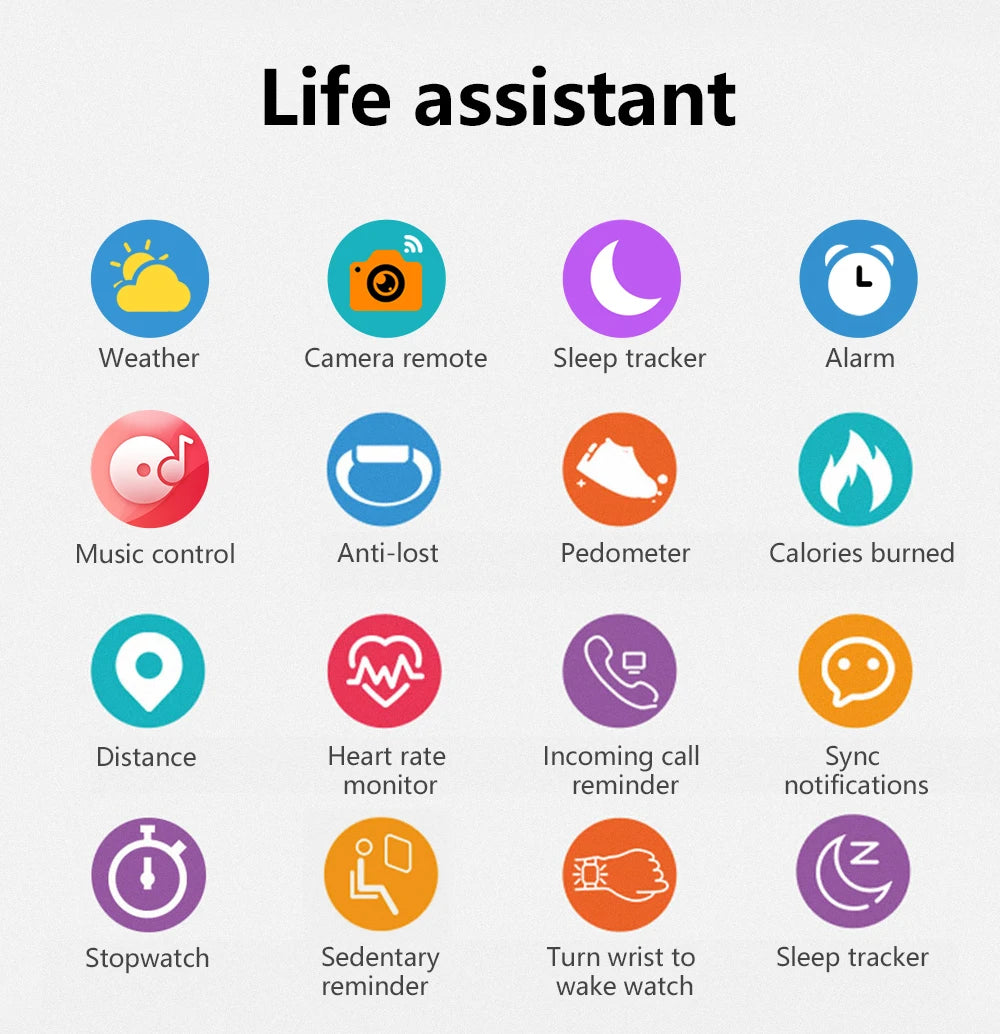 Smart watch 1.83 sports, health measurement, waterproof