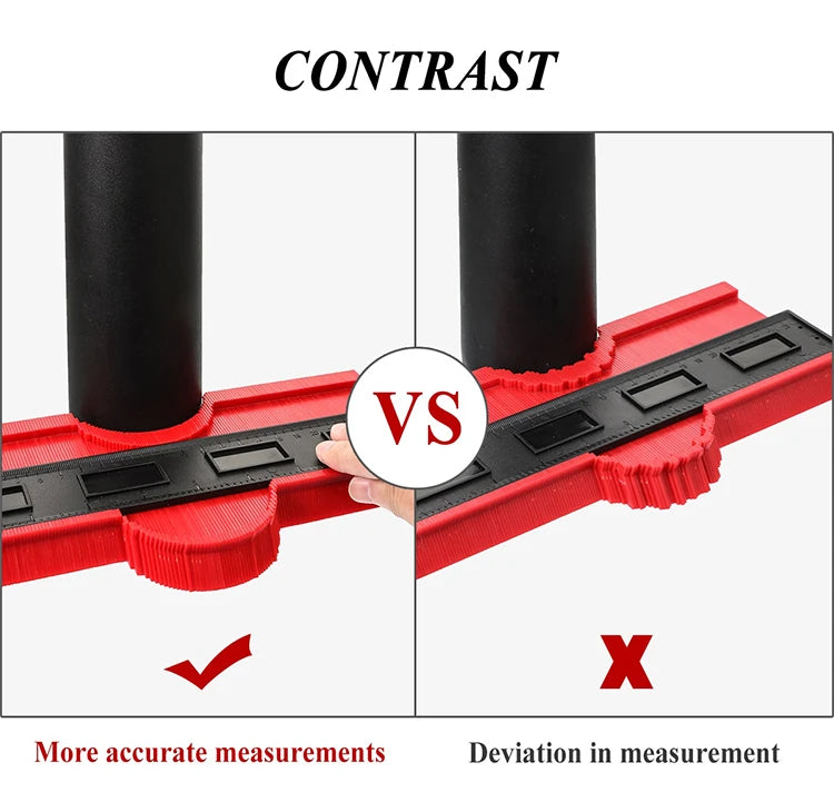 Contour Gauge Cutting Template Measuring Instrument Woodworking Tool Wood Measure Ruler Construction Contour Tool