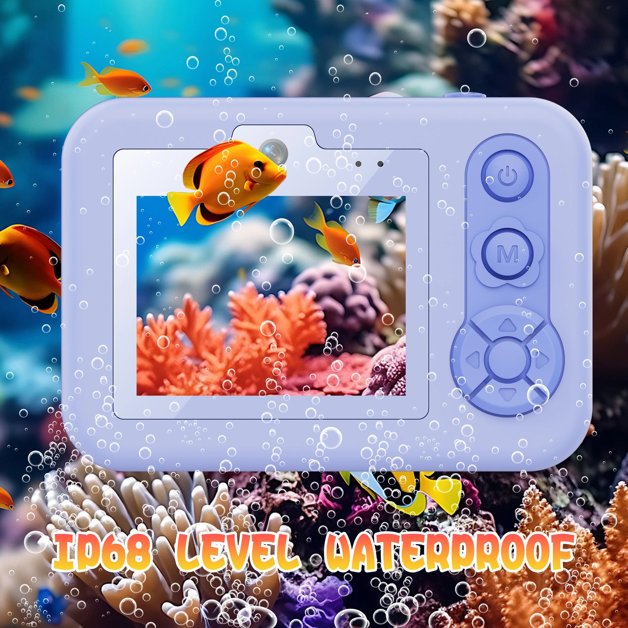 IP68 Waterproof Multi-Mode HD 1080P Camera for Kids