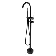 FLG Brass Mounted Freestanding Bath Shower Mixer Floor Stand Tub Filler Shower Mixer Bathtub Free Standing Faucet