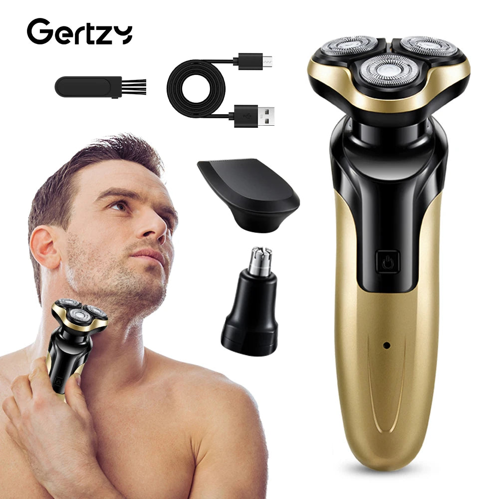 Dao Cạo Ba Lưỡi 3in1 Sạc USB Đa Năng Đổi Đầu