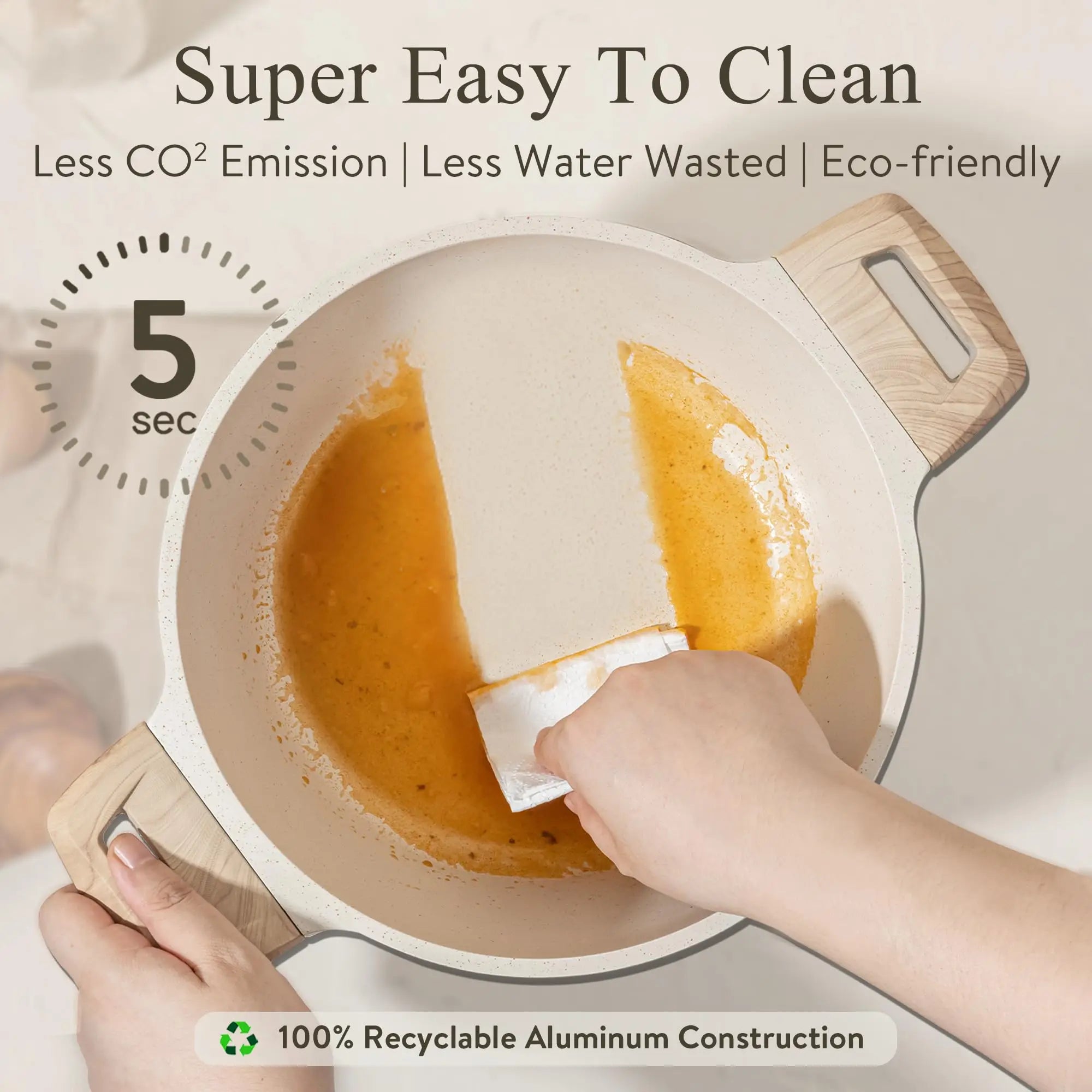 Bộ Nồi Chống Dính 17 Món Tay Gỗ Nắp Kính Cao Cấp