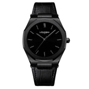 Đồng Hồ Nam Da Bát Giác Nhật Chống Nước Thời Trang