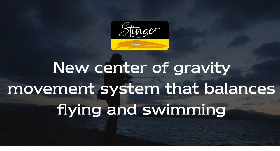 TSURINOYA 120F Ultra-long Casting Floating Minnow Saltwater Fishing Lure STINGER 120mm 19g Range 30-100cm Artificial Hard Baits