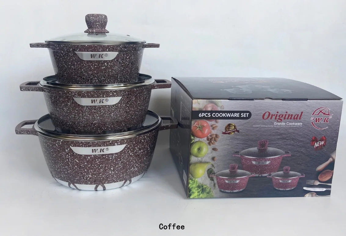 Bộ Nồi Kiểu Kiếm 6 Món Granite Hiện Đại Trung Đông - Daisan Mart