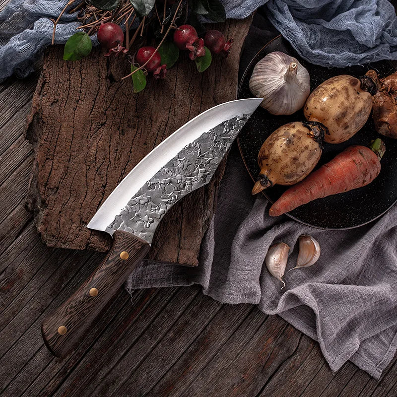 Serbian Chef's Hand-Forged Stainless Steel Boning Knife 50cm